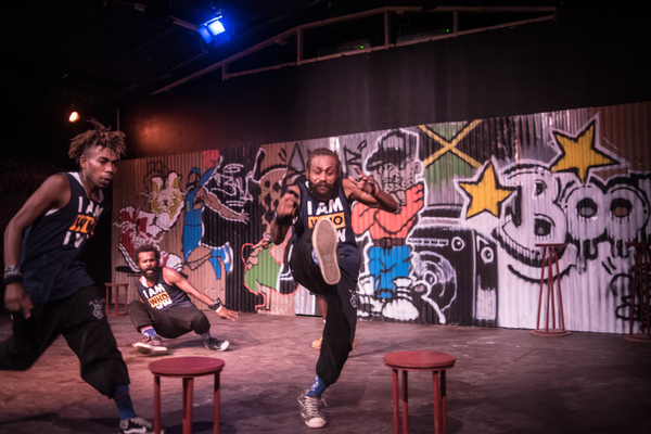 Shots from Wan Smolbag Theatre's dance/music/theatre production of Olsem Dadi, a hard-hitting examination of what it is to be a man.
