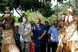 Shots take  during the opening ceremony for the PacINET 2010 IT conference in Port Vila, Vanuatu.
