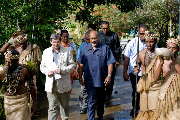 Shots take  during the opening ceremony for the PacINET 2010 IT conference in Port Vila, Vanuatu.
