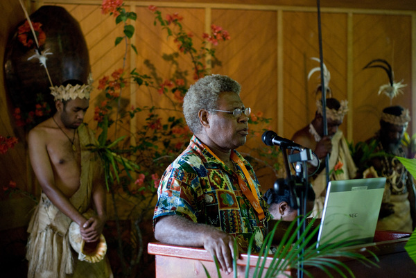 Shots take  during the opening ceremony for the PacINET 2010 IT conference in Port Vila, Vanuatu.
