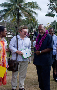Shots take  during the opening ceremony for the PacINET 2010 IT conference in Port Vila, Vanuatu.
