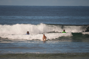 Shots from day one of the Pango Open surf competition.
