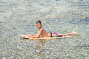 Shots from day one of the Pango Open surf competition.
