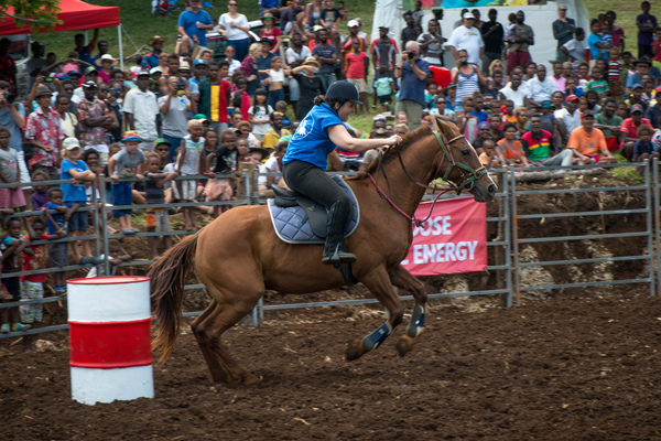 Port Vila residents gathered to watch a bit of the Wild West on Saturday in what everyone hopes is the first annual Port Vila Rodeo.
