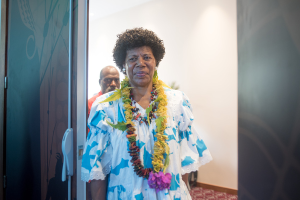 President Tallis opens the first ever presidential office planning retreat at the Ramada Resort in Port Vila.
