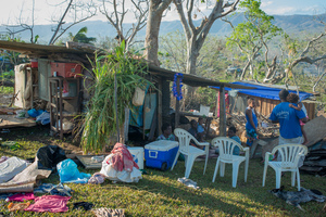 Rachel is a three year old girl whose life was altered by cyclone Pam.
