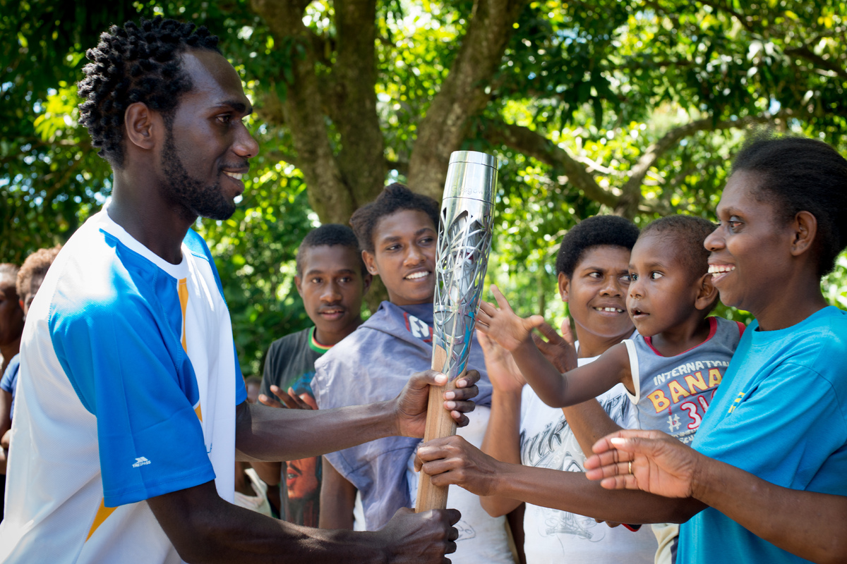 Shots from a trip round the island following the Queen's Baton relay.

