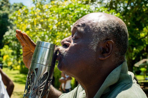 Shots from a trip round the island following the Queen's Baton relay.
