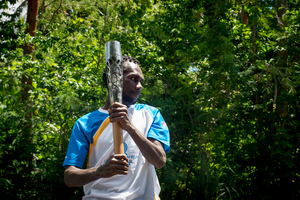 Shots from a trip round the island following the Queen's Baton relay.
