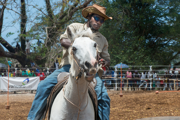 Fun and excitement on the first day of the 2017 edition of the Port Vila Rodeo.
