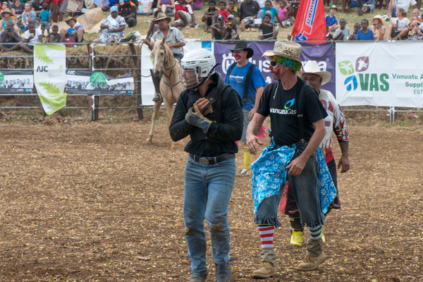 Fun and excitement on the second day of the 2017 edition of the Port Vila Rodeo.
