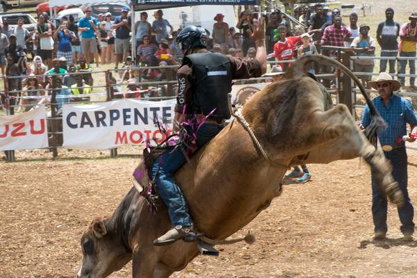 Fun and excitement on the second day of the 2017 edition of the Port Vila Rodeo.
