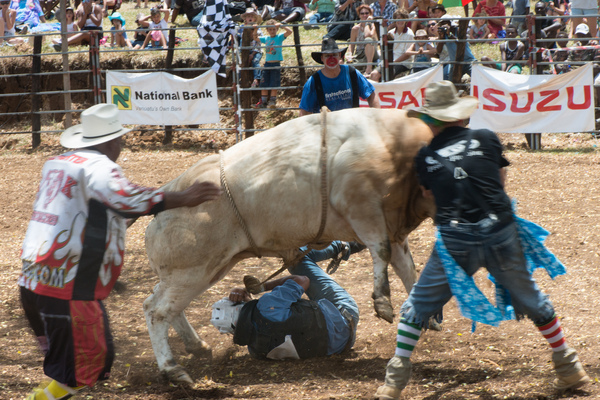 Fun and excitement on the second day of the 2017 edition of the Port Vila Rodeo.
