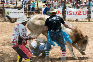 Fun and excitement on the second day of the 2017 edition of the Port Vila Rodeo.
