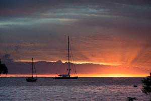 A beautiful sunset today.
