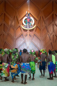 Members of the Tannese community danced at a live event at the National Conference Centre in Port Vila.
