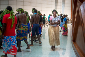 Members of the Tannese community danced at a live event at the National Conference Centre in Port Vila.
