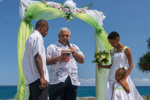 Wedding service near Mele.
