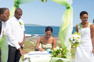 Wedding service near Mele.
