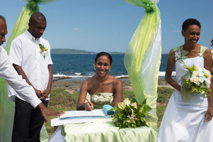 Wedding service near Mele.

