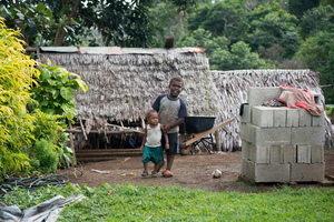 We took uncle Jean Paul's new truck for a test drive in Teouma bush.
