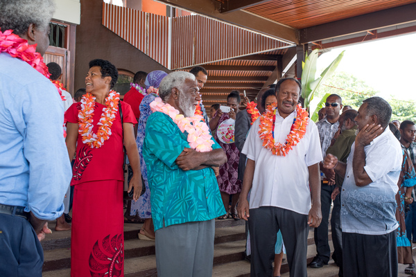 Over 1000 people packed the Sacre Coeur cathedral to celebrate a thanksgiving service, marking the election of Prime Minister Charlot Salwai. The service was attended by his cabinet and countless other luminaries.
