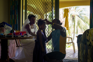 A couple of shots from Miller Elwyn's wedding. A tiny moment of calm in the eye of the storm.
