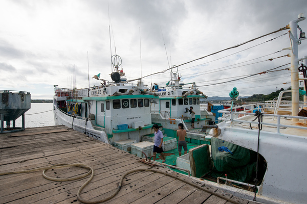 Shots of the tuna processing facility in Port Vila.
