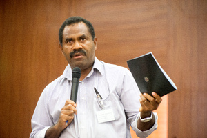 Shots from the Vanuatu 2030 Validation Summit Q&A session.
