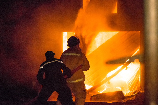 Vila Handprints, a local business in Nambatu, was rased by fire in the late hours of Sunday. Fire services arrived at the scene only after the entire building was engulfed in flame.
