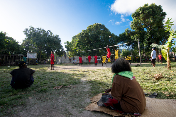 A few early shots from a friendly match in Mele village.
