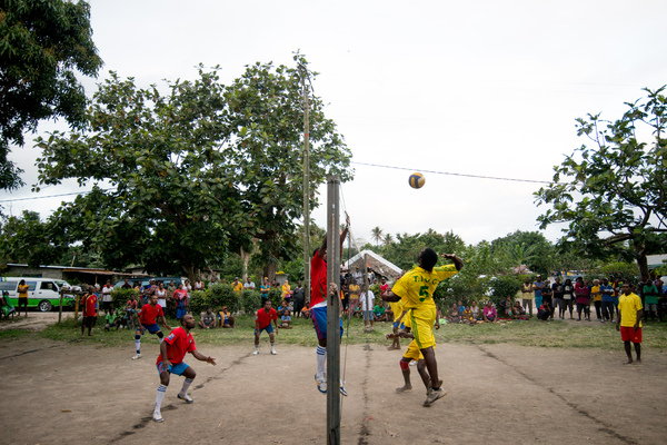 A few early shots from a friendly match in Mele village.
