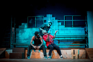 Shots from Wan Smolbag Theatre company's production of Klaem Long Lada Ia.
