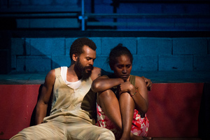 Shots from Wan Smolbag Theatre company's production of Klaem Long Lada Ia.
