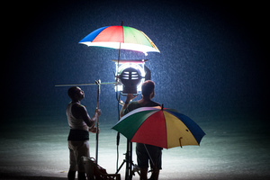 I was privileged to participate in the shooting of a few scenes from Wan Smolbag Theatre's Love Patrol TV series. These are a few shots I took between scenes.

