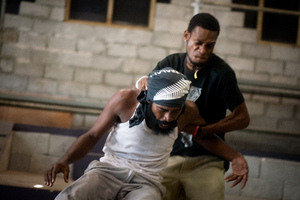 Some shots from a rehearsal of Wan Smolbag Theatre company's latest play.
