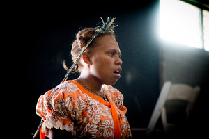 More shots from a rehearsal of Wan Smolbag Theatre's latest show.
