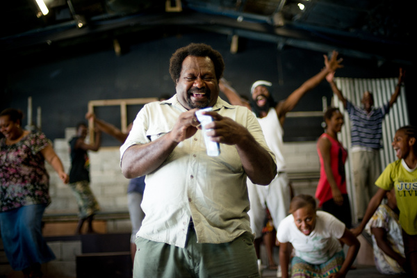Some shots from a rehearsal of Wan Smolbag Theatre company's latest play.
