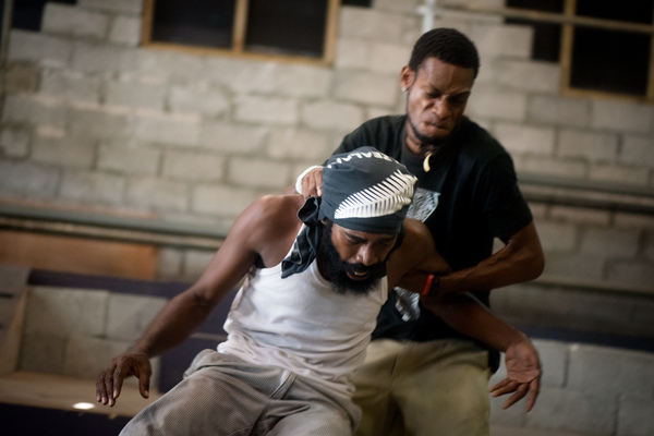 More shots from a rehearsal of Wan Smolbag Theatre's latest show.
