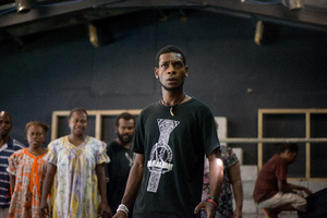 More shots from a rehearsal of Wan Smolbag Theatre's latest show.
