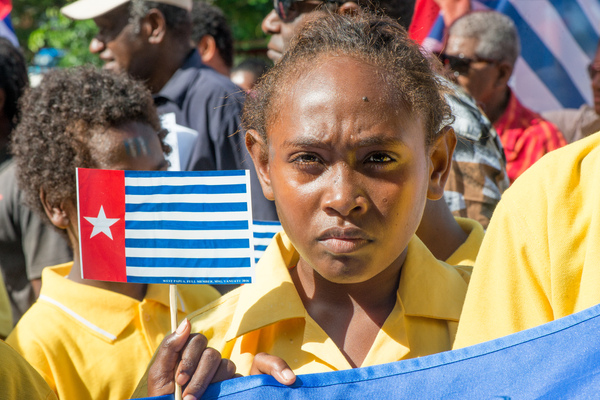 Members of the public marched through Port Vila and up to the MSG Secretariat to voice their support for full membership for the ULMWP.
