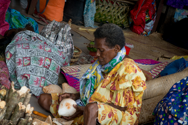 A worksite in Port Vila.
